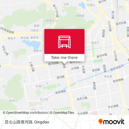 昆仑山路黄河路 map