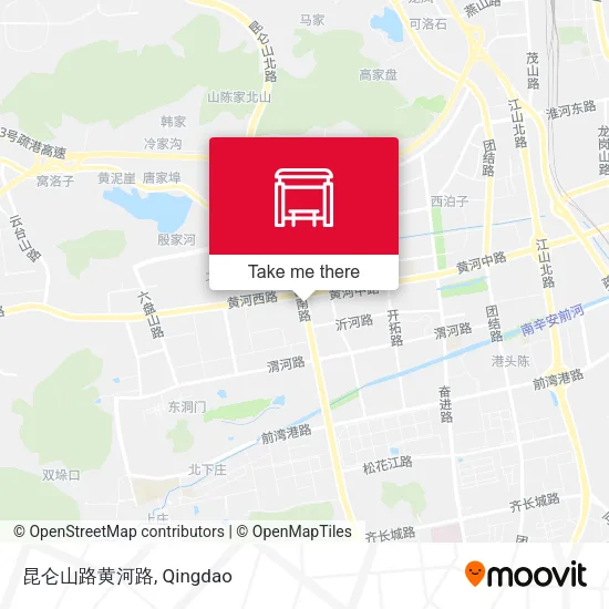 昆仑山路黄河路 map