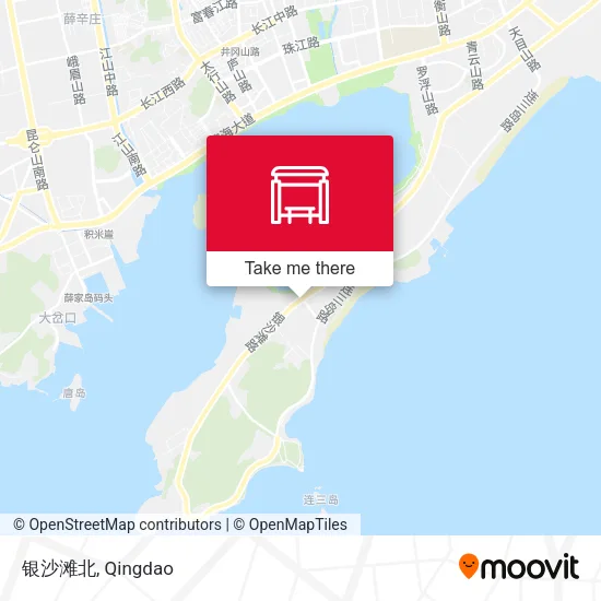 银沙滩北 map