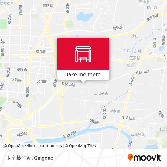 玉皇岭南站 map
