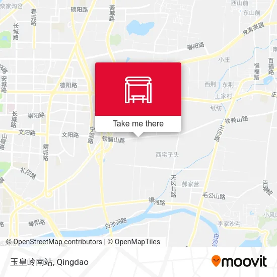 玉皇岭南站 map