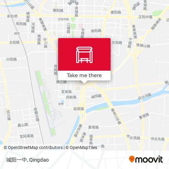 城阳一中 map