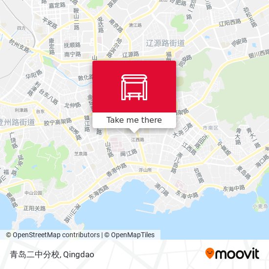 青岛二中分校 map