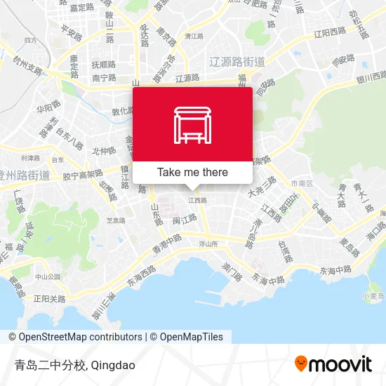 青岛二中分校 map