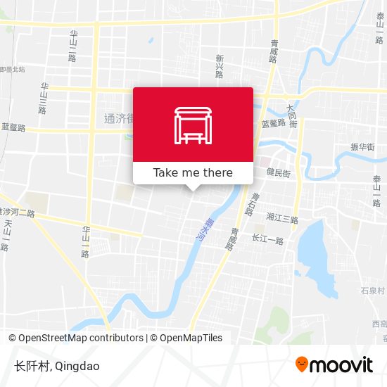 长阡村 map