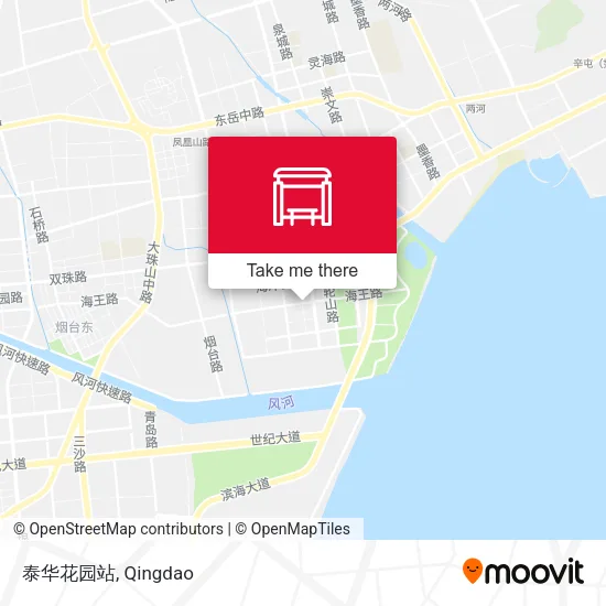 泰华花园站 map