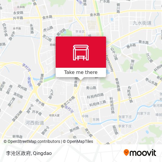 李沧区政府 map