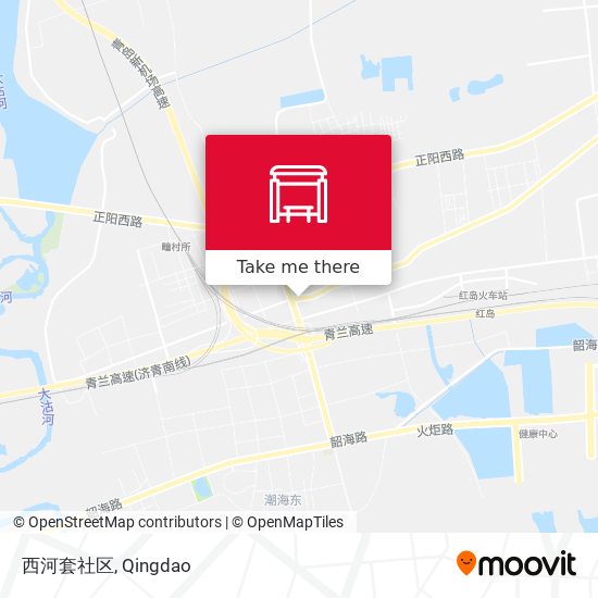 西河套社区 map