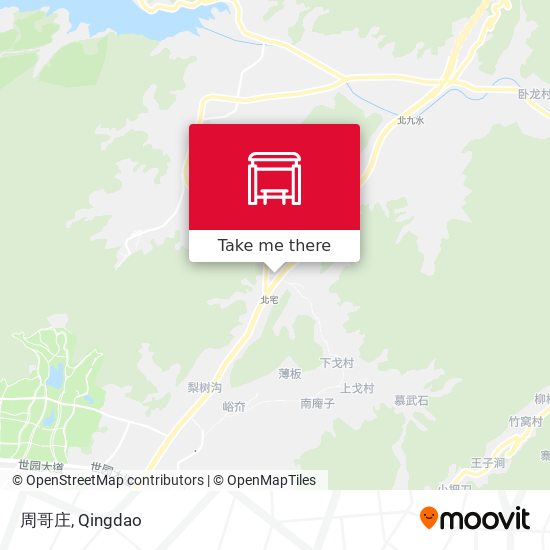 周哥庄 map