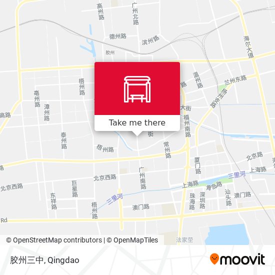 胶州三中 map