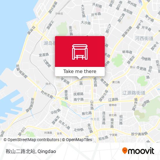 鞍山二路北站 map