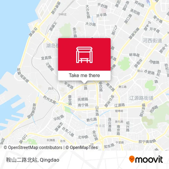 鞍山二路北站 map