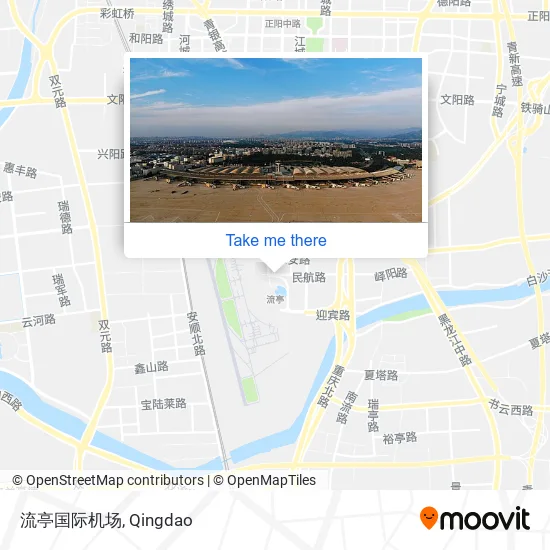 流亭国际机场 map