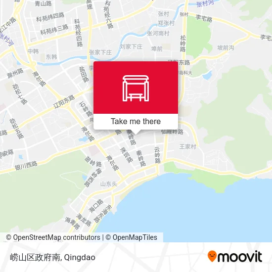 崂山区政府南 map