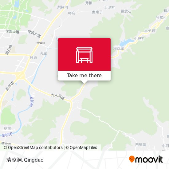 清凉涧 map