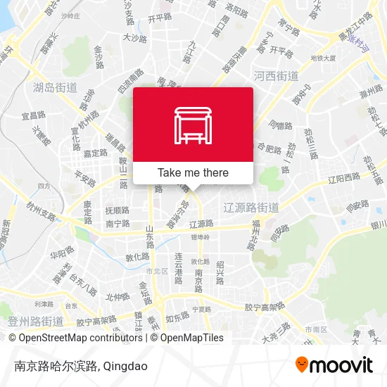 南京路哈尔滨路 map