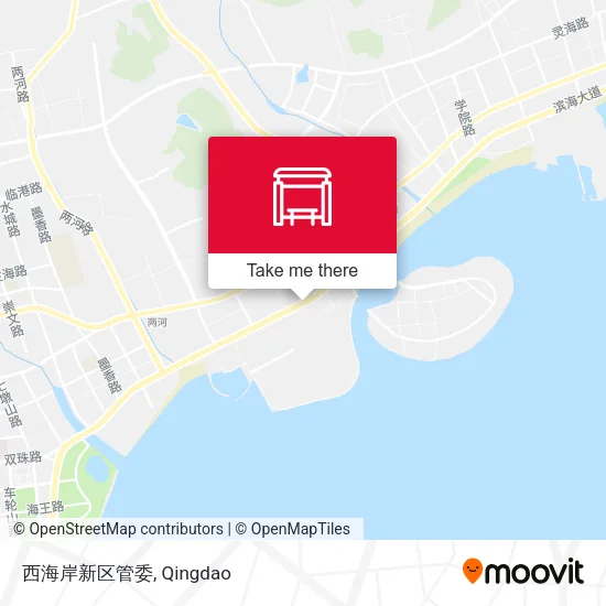 西海岸新区管委 map