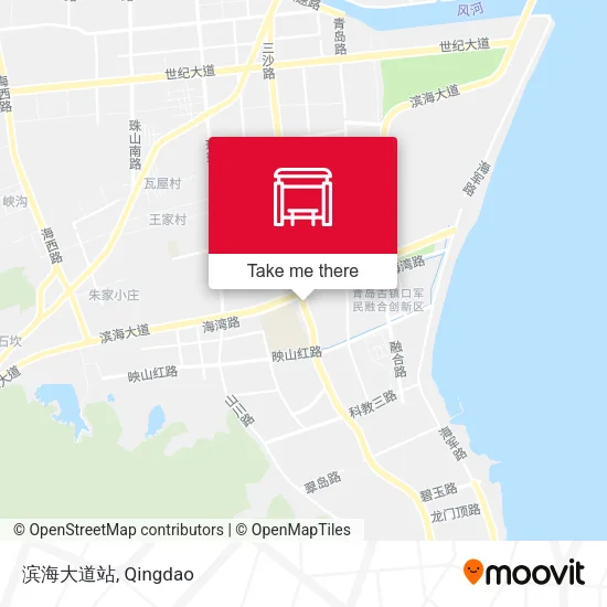 滨海大道站 map