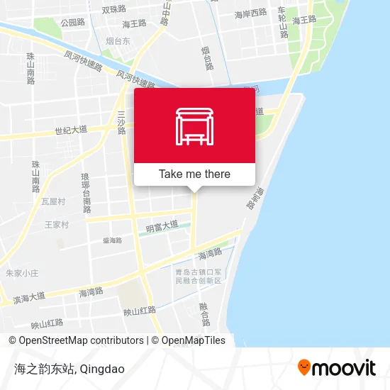 海之韵东站 map