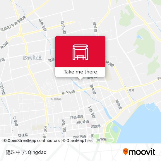 隐珠中学 map