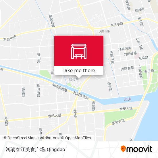 鸿满春江美食广场 map