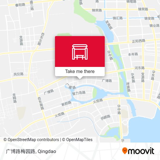 广博路梅园路 map