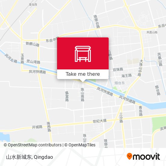 山水新城东 map