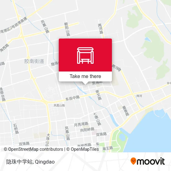 隐珠中学站 map