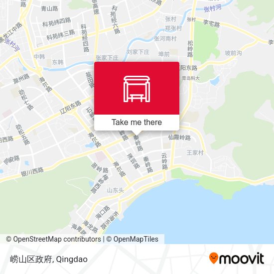 崂山区政府 map