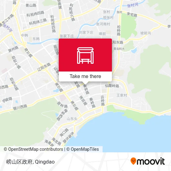 崂山区政府 map