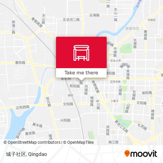 城子社区 map