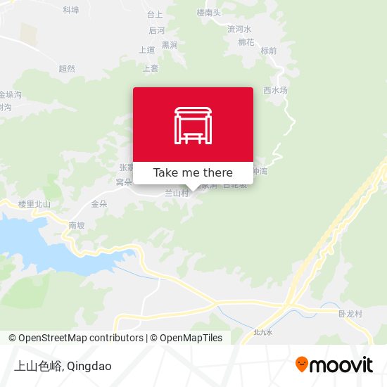 上山色峪 map