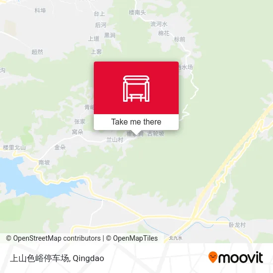 上山色峪停车场 map