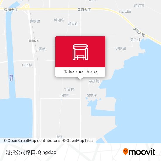 港投公司路口 map