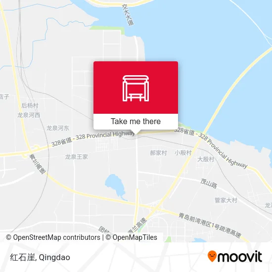 红石崖 map
