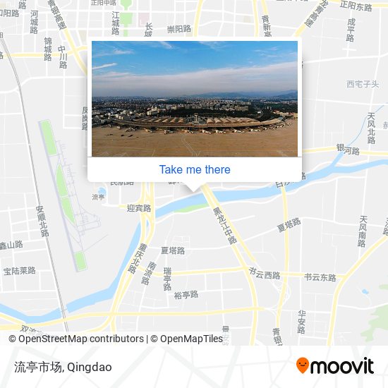 流亭市场 map