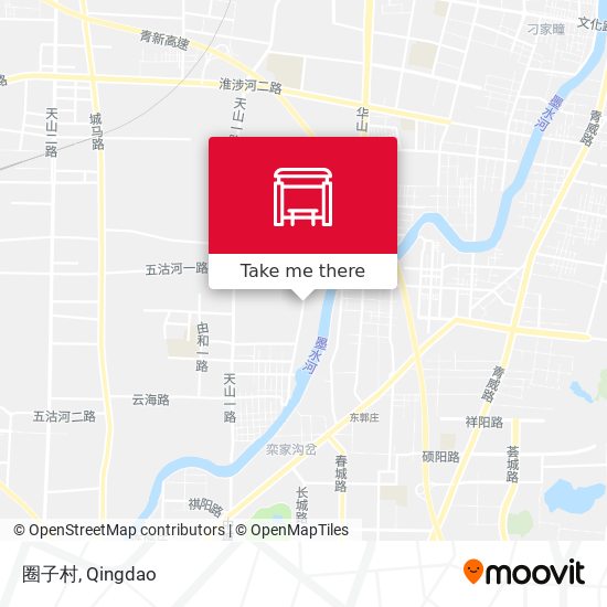 圈子村 map