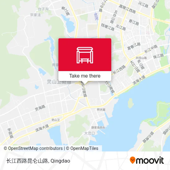 长江西路昆仑山路 map