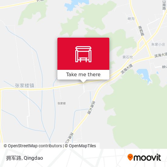 拥军路 map