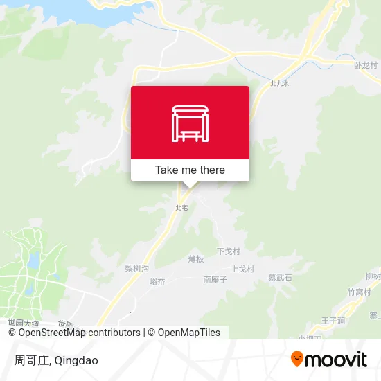 周哥庄 map