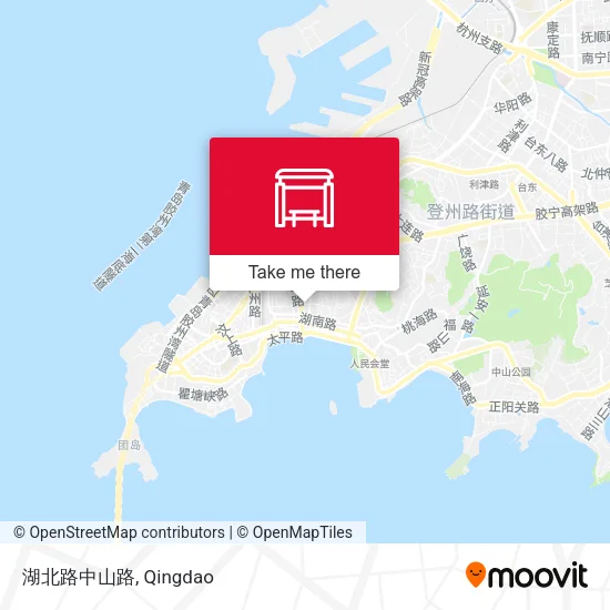 湖北路中山路 map