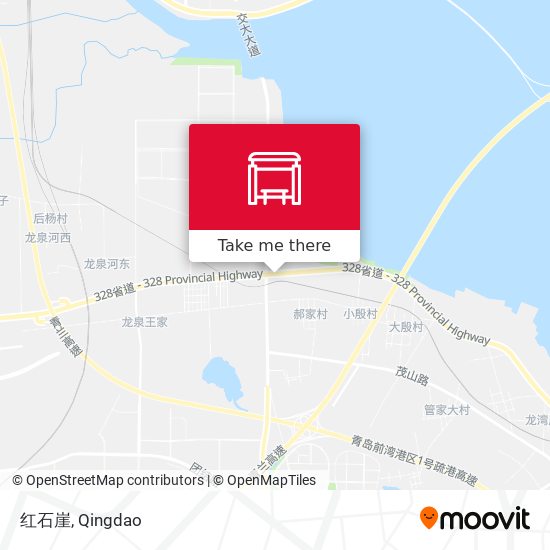 红石崖 map