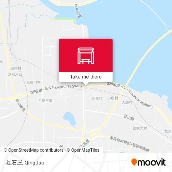 红石崖 map