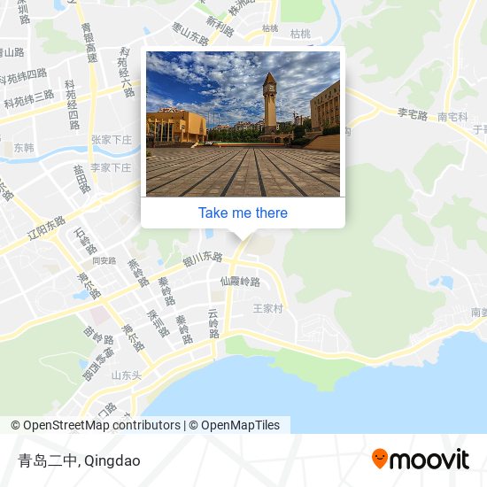 青岛二中 map