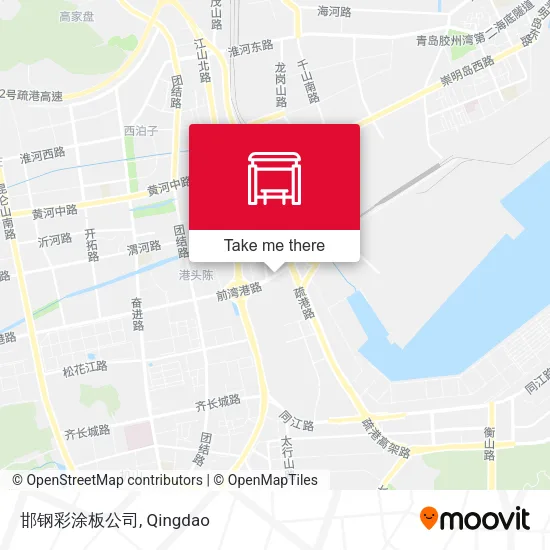 邯钢彩涂板公司 map