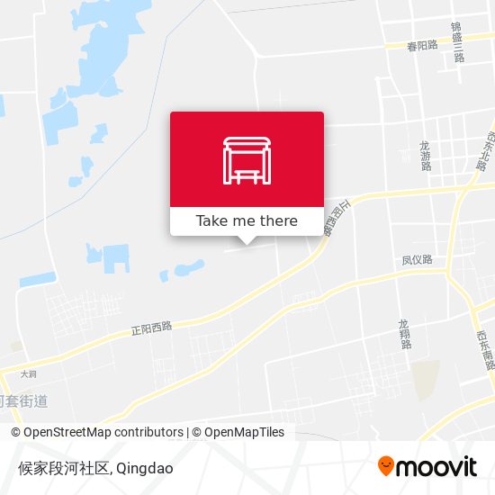 候家段河社区 map