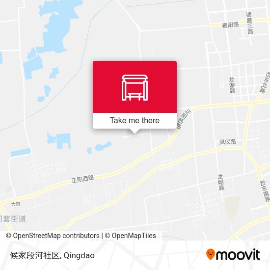 候家段河社区 map