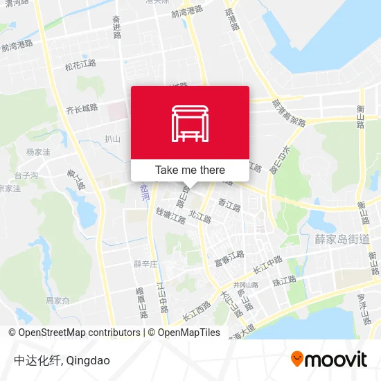 中达化纤 map