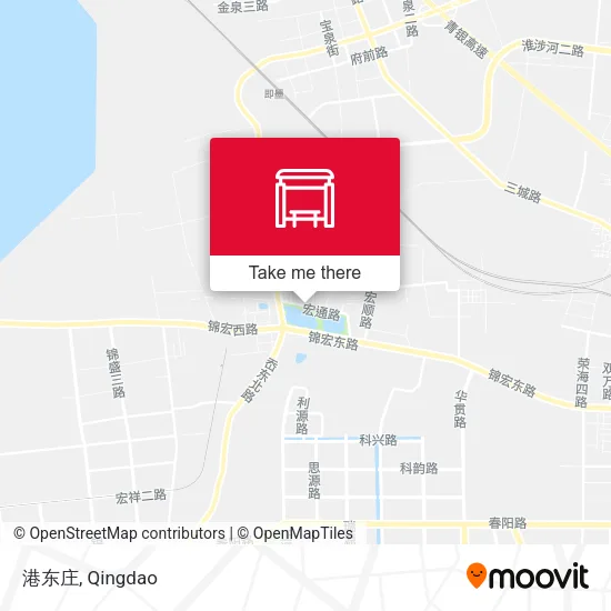 港东庄 map