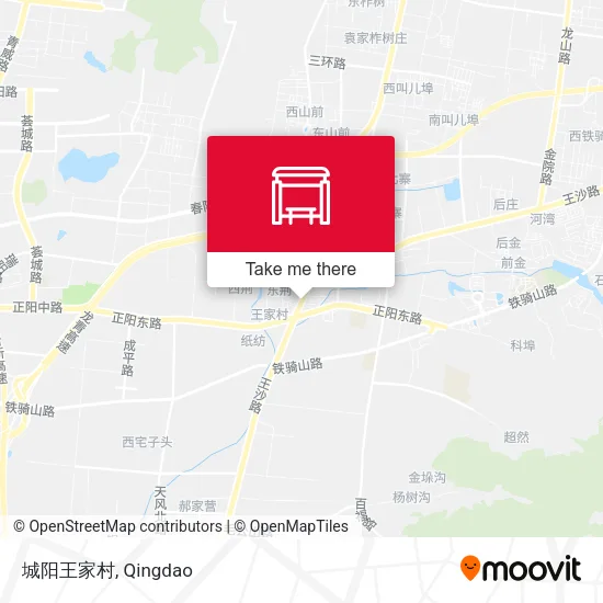 城阳王家村 map